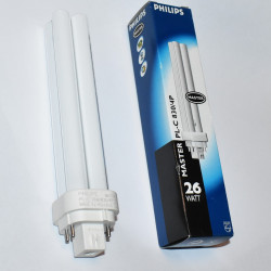 26W Philips Master PL-C 4P 26W-830 4 pin - G24q-3 - discosupport.dk