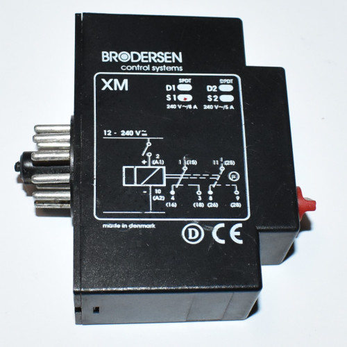 Brodersen Unic XM S1 Multi Function Timer Relæ - 11-pin Plug-in - discosupport.dk