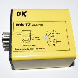 Brodersen Unic 77 On Delay Multi Time 12-50V - 11-pin Plug-in - discosupport.dk