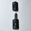 Sort Stabelhængsel - støbt metal - 64x16mm M5 - Southco 96-50-500-50 - discosupport.dk