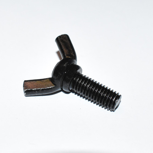 M8x20mm Sort Vingeskrue - elgalvaniseret - discosupport.dk