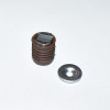 14mm Magnetlås 2kg - Rund Brun Skabsmagnet - 14x15mm