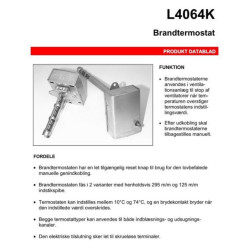 Brandtermostat Honeywell L4064K1006 - Varmlufttermostat - discosupport.dk