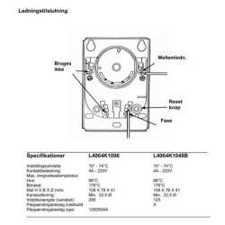 Brandtermostat Honeywell L4064K1006 - Varmlufttermostat - discosupport.dk