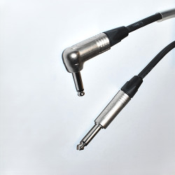 Instrumentkabel med Neutrik Jack vinkelstik - Guitarkabel - 6 Meter - discosupport.dk