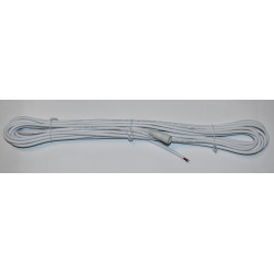 10 Meter Hvid Plastkabel 300V 2x0,5 mm2 - Til LED