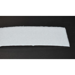 50mm Hvid Velcro Hun Selvklæbende - Længde 25cm - Meget Kraftig Lim