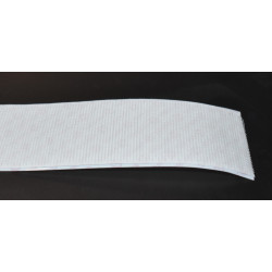 50mm Hvid Velcro Han Selvklæbende - Længde 25cm - Meget Kraftig Lim