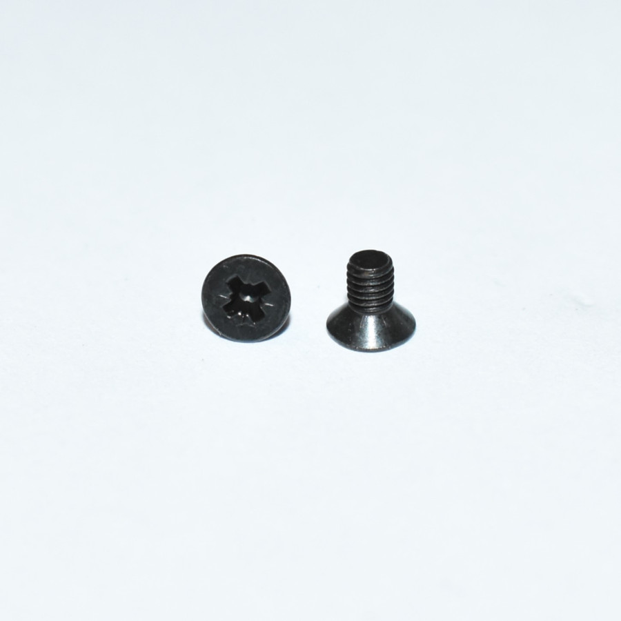 M3x5mm sorte skruer til XLR stik - indbygningstik - låg på kasser - Undersænket hoved UH - PZ1 - Pose med 50stk