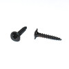 4x25mm Sort skabsskrue PZ2 Spunskrue med flangehoved - discosupport.dk