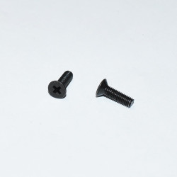 M3x10mm Sort galvaniseret Maskinskrue Undersænket PH1 - discosupport.dk