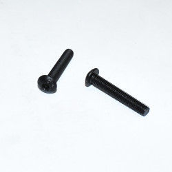 M5x30mm Sortgalvaniseret Unbrako Buttonhead Maskinskrue 10.9 - discosupport.dk