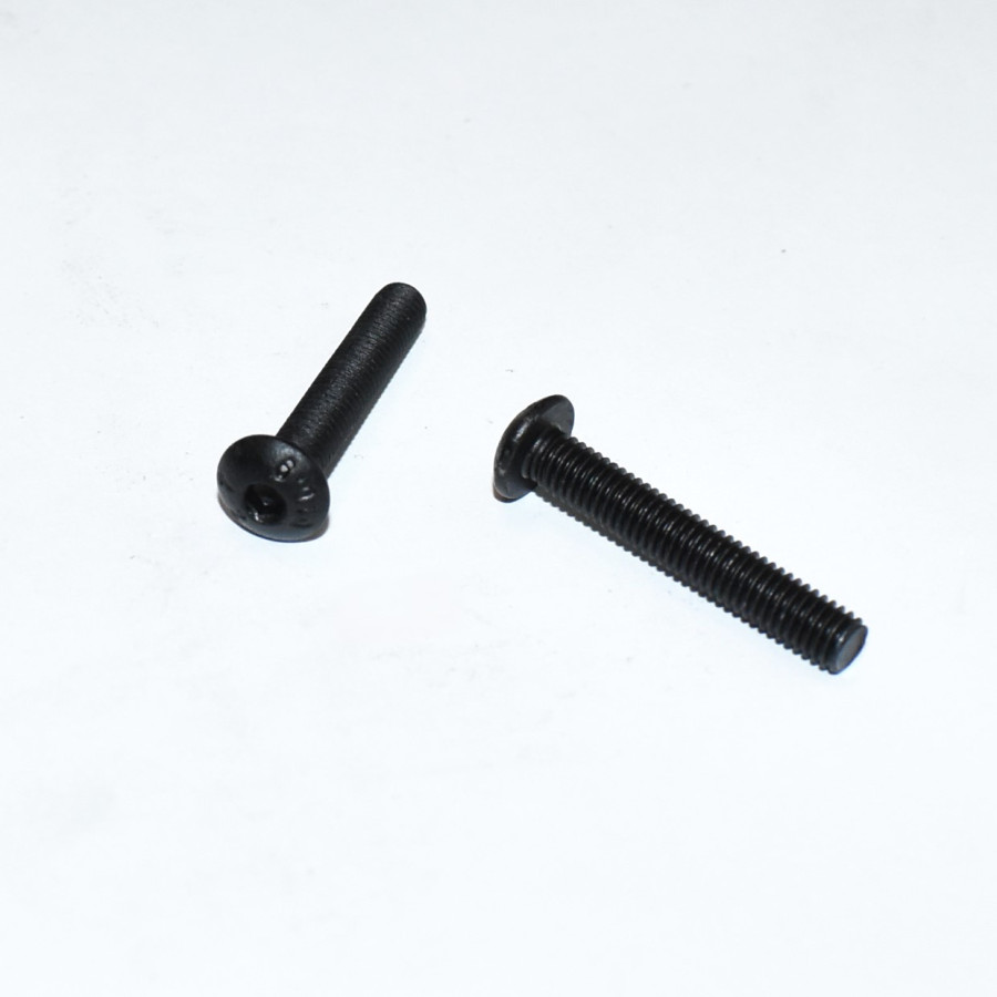M5x30mm Sortgalvaniseret Unbrako Buttonhead Maskinskrue 10.9 - discosupport.dk
