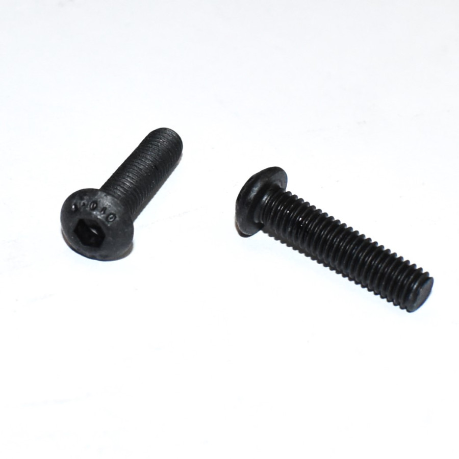 M6x25mm Sort galvaniseret Unbrako Buttonhead Maskinskrue 10.9 - discosupport.dk