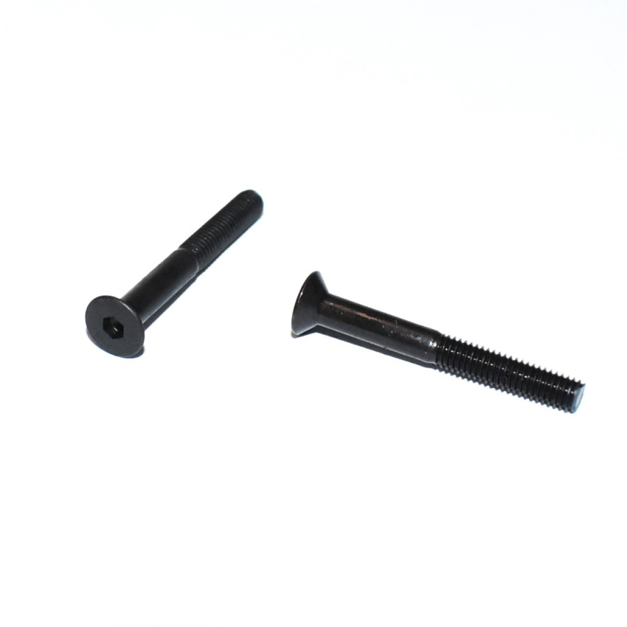 M3x25mm Unbrako skrue UH 10.9 DIN 7991 - Elgalvaniseret Sort - discosupport.dk