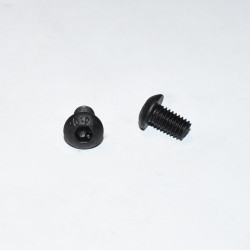 M6x10mm Buttonhead Unbrako Skrue - Sort Elgalvaniseret 10.9 - discosupport.dk