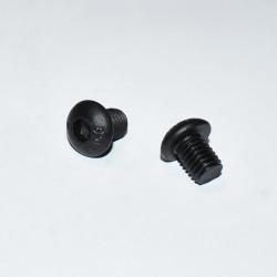 M8x10mm Sort galvaniseret Unbrako Buttonhead ISO 7380 - discosupport.dk