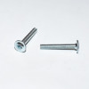 M4x27mm Blanke Skabsskruer med fladt hoved - grebsskrue - discosupport.dk