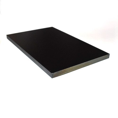 12mm Sort plade i kompaktlaminat 178x290mm - Plastplade Bore - Fræse - Gevind