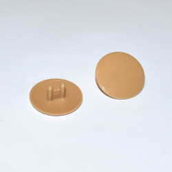 Dækhætte - Lys Brun Plast - Dia 30mm - discosupport.dk