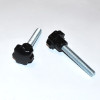 Sort Plastgreb M8x50mm - Stjernegreb - Fingerskrue - discosupport.dk