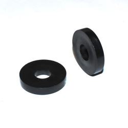 M10 Sort Plast Spændeskive Ø10,6x30x5mm - Distanceskive - discosupport.dk