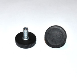 M8x17mm Stilleskrue Ø32mm Sort - Gevindfod - discosupport.dk
