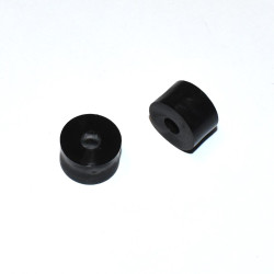 M5 Sort Plast Afstandsskive - Ø15x9mm - Distanceskive - discosupport.dk