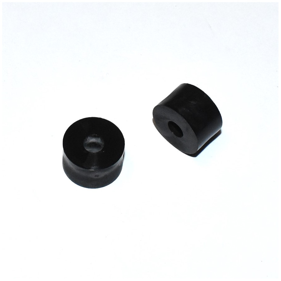 M5 Sort Plast Afstandsskive - Ø15x9mm - Distanceskive - discosupport.dk