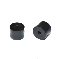 M5 Sort Plast Afstandsskive - Ø15mm Højde 15mm - Distanceskive - discosupport.dk