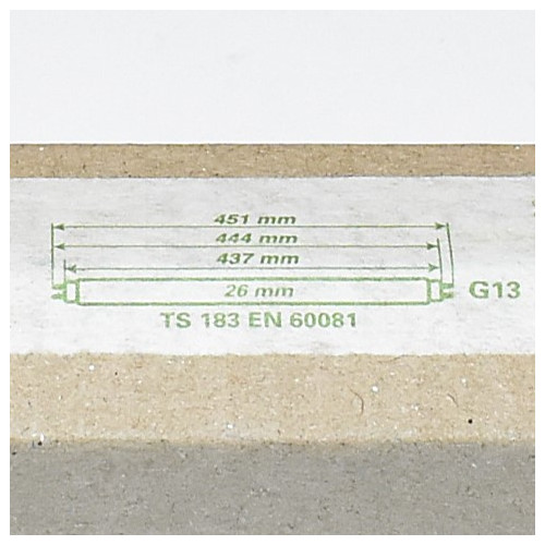 15W Lysstofrør GE Polylux XL F15W-840 - 44cm - Kold Hvid 4000K - discosupport.dk