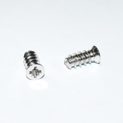 6,3x14mm Blanke skruer til montering i skuffeskinner og 5mm huller i skabe - discosupport.dk