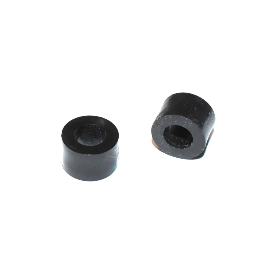 M6 Sort Plast afstandsskive Ø12x8mm - distanceskive - discosupport.dk