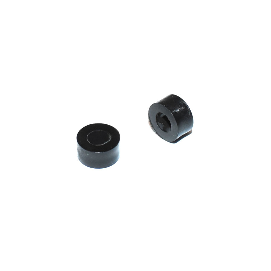 M5 Sort Plast Afstandsskive - Ø10mm Højde 5mm - Distanceskive - discosupport.dk