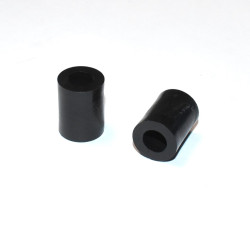 M6 Sort Plast afstandsskive Ø12x16mm - distanceskive - discosupport.dk