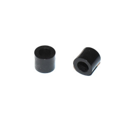 M6 Sort Plast afstandsskive Ø10x9mm - distanceskive - discosupport.dk
