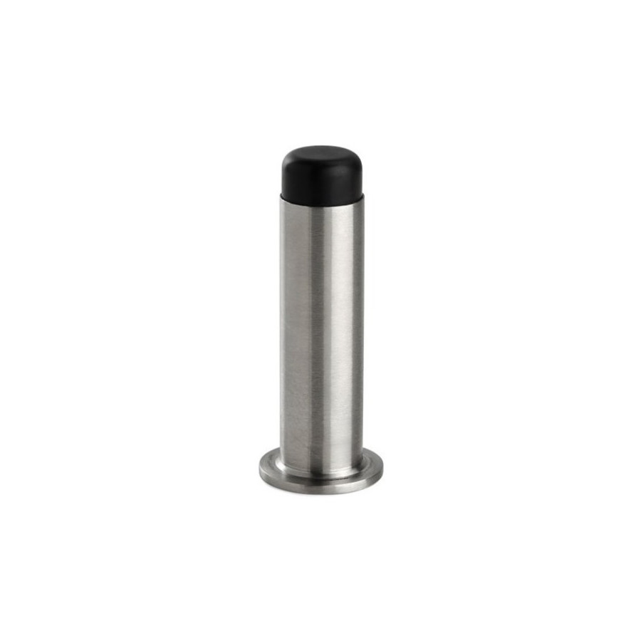 75mm Dørstopper Ø19mm - børstet stål - Jasa - Habo