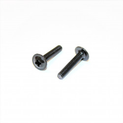 M4x18mm Sort Skabsskrue - Møbelskrue - Køb 20stk KUN 15kr på discosupport.dk!