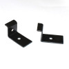 Sort Z-beslag - Vinkelbeslag 20x35x22x8mm - Montagebeslag - discosupport.dk