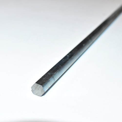 Sekskantet stang - elgalvaniseret - 8x800mm - discosupport.dk