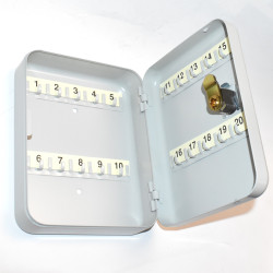 Ruko Nøgleskab Ruko 90020 - 936800 - til 20 nøgler - lysegrå - discosupport.dk