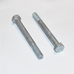 M12x120mm Varmgalvaniseret Stålbolt DIN 931 - discosupport.dk