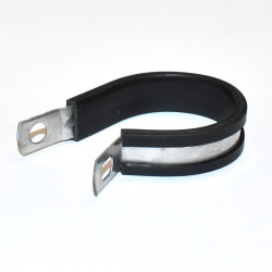 Rustfri Gummiklemme 38mm P-clip - discosupport.dk