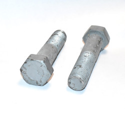 M24x110mm Stålbolt FZV Varmgalvaniseret DIN 931 - discosupport.dk