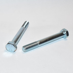 M12x100mm elgalvaniseret Stålbolt 8.8 DIN 931 FZB - discosupport.dk