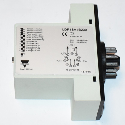 Carlo Gavazzi LDP1SA1B230 Loop Detector - Single - Sløjfedetektor - 11-pin Plug-in - 230V - discosupport.dk