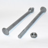 M10x160mm Bræddebolt med møtrik - Varmgalvaniseret FZV DIN 603 - discosupport.dk