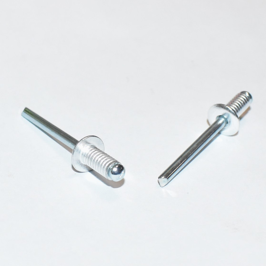 4,8x10mm Popnitter Alu/stål - Woodgrip Rillet 4.8x10mm - Pose med 50stk