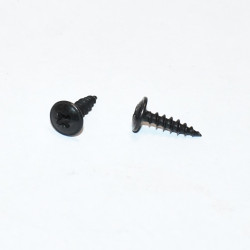 4x15mm Sort galvaniseret pladeskrue med flangehoved PZ2 - discosupport.dk