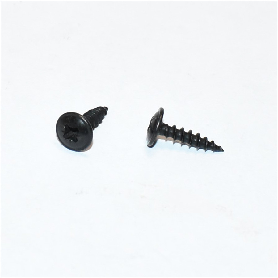 4x15mm Sort galvaniseret pladeskrue med flangehoved PZ2 - discosupport.dk